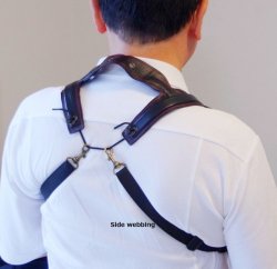 Photo6: Marmaduke "Feather" Strap IV Premium for saxophones, Color Brown