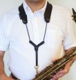 Photo3: Feather Strap "Dual Vegan" for Saxophones/other woodwind instrument