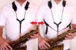 Photo2: Feather Strap "Dual Vegan" for Saxophones/other woodwind instrument