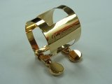 Photo: T-Balance Ligature for Saxophone. Thinnest wall!  Rose Gold Plated. Made in France.　