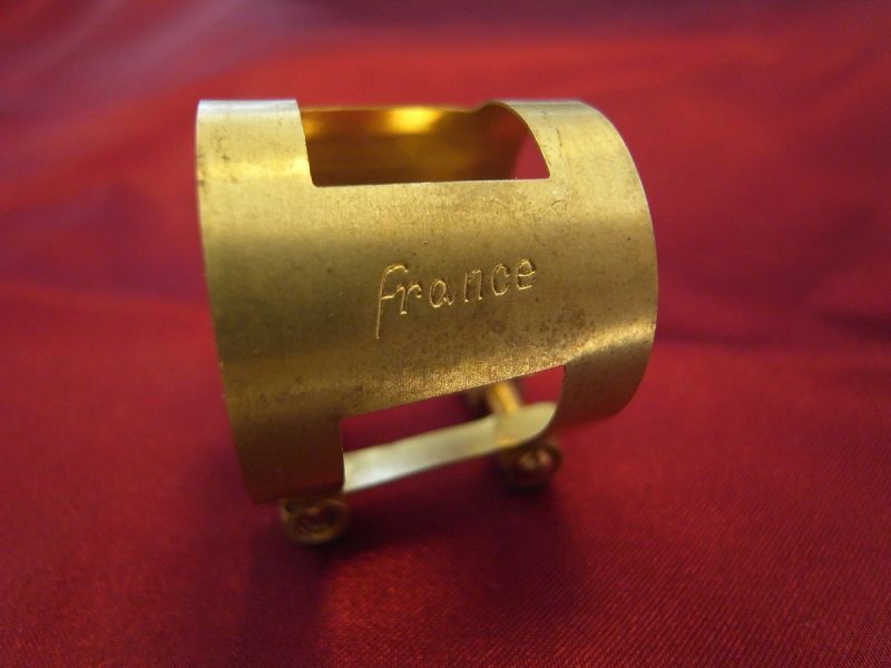 Photo2: T-Balance Ligature for Saxophone. Thinnest wall!  Made in France.　